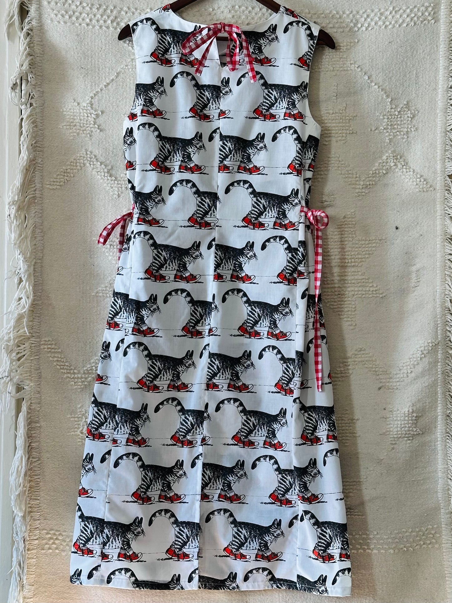 Snare Side-Tie Midi Dress - Kliban Cat