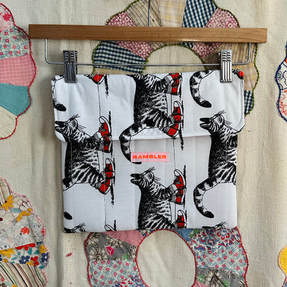 Book/Tablet Quilted Cat Pouch