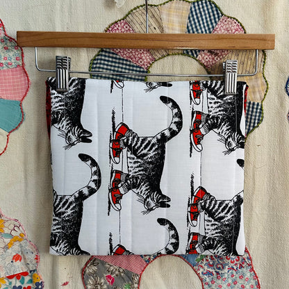 Book/Tablet Quilted Cat Pouch