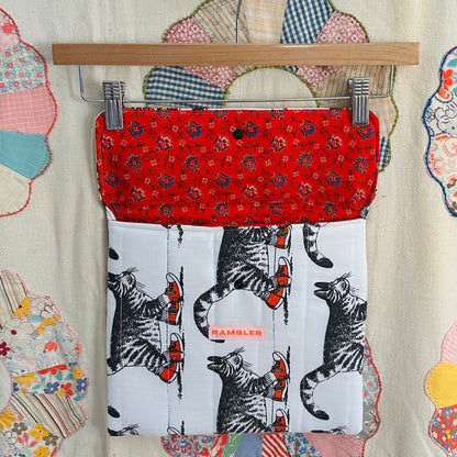 Book/Tablet Quilted Cat Pouch