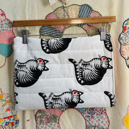 Laptop Quilted Cat Pouch