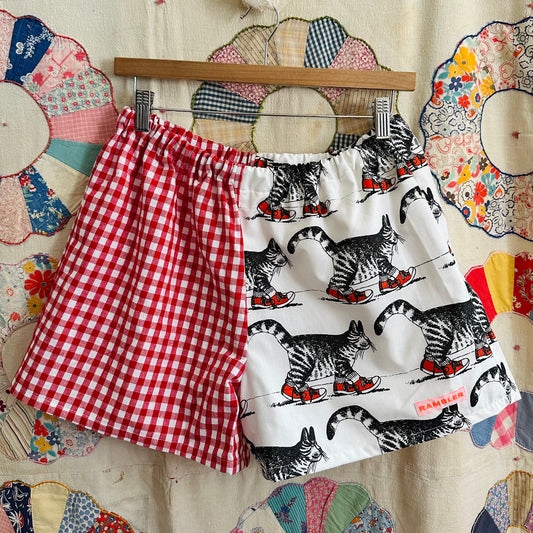 Large/XL Cat Shorts - Split